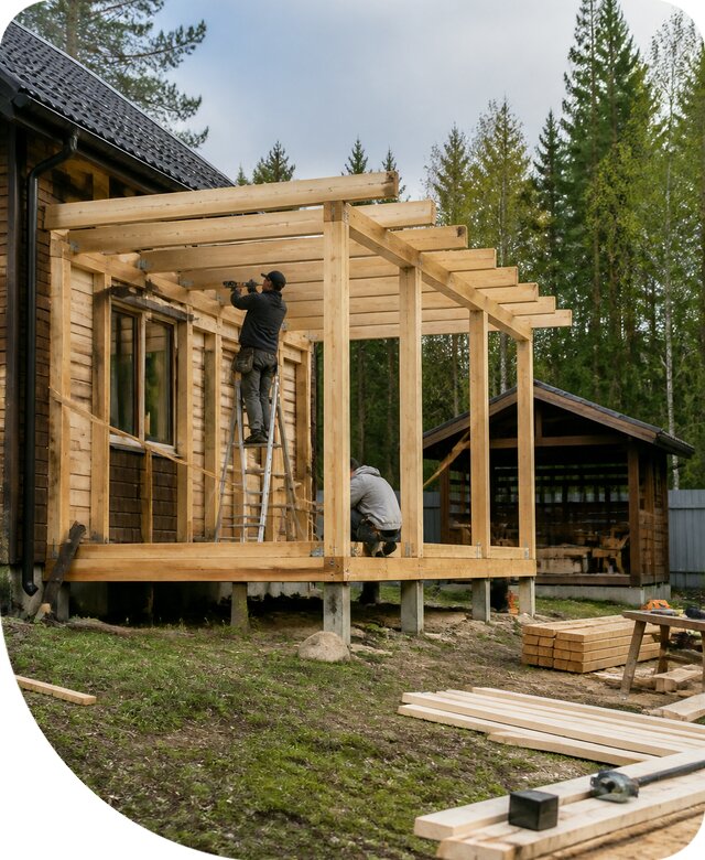 Строительство пристроек и построек на участке в Иванове